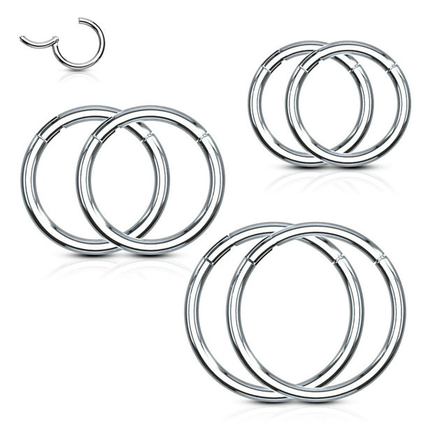 Details about   Ring Piercing Nose Ear Small Cartilage Clicker Piercing Tragus Septum Helix Eter